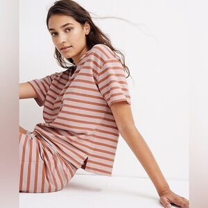 Madewell S Short-Sleeve Pajama Sweatshirt